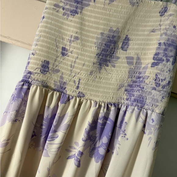 Lavender Floral Maxi Dress - Picture 2 of 3